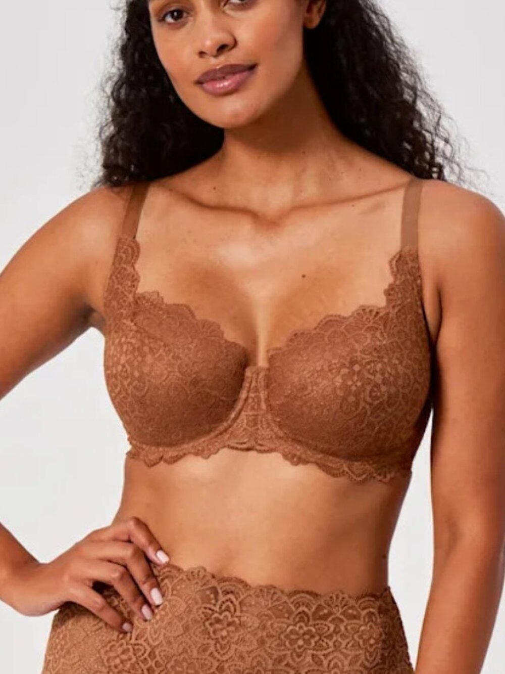 ✨ Bravissimo Millie Underwire Bra Caramel US 36I Full Coverage Lingerie NWT